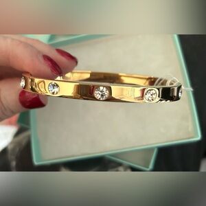 Park Lane Gold Bracelet with Clear Accents